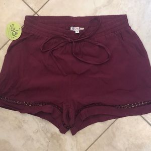 Maroon shorts new with tags!